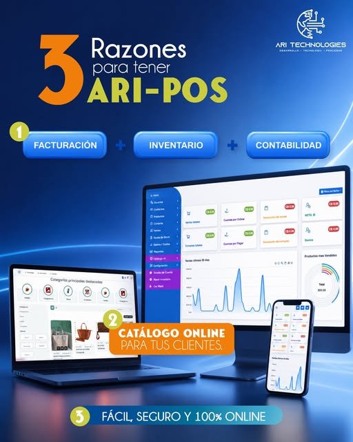 3 razones para tener ARI-POS: facturación, inventario y contabilidad